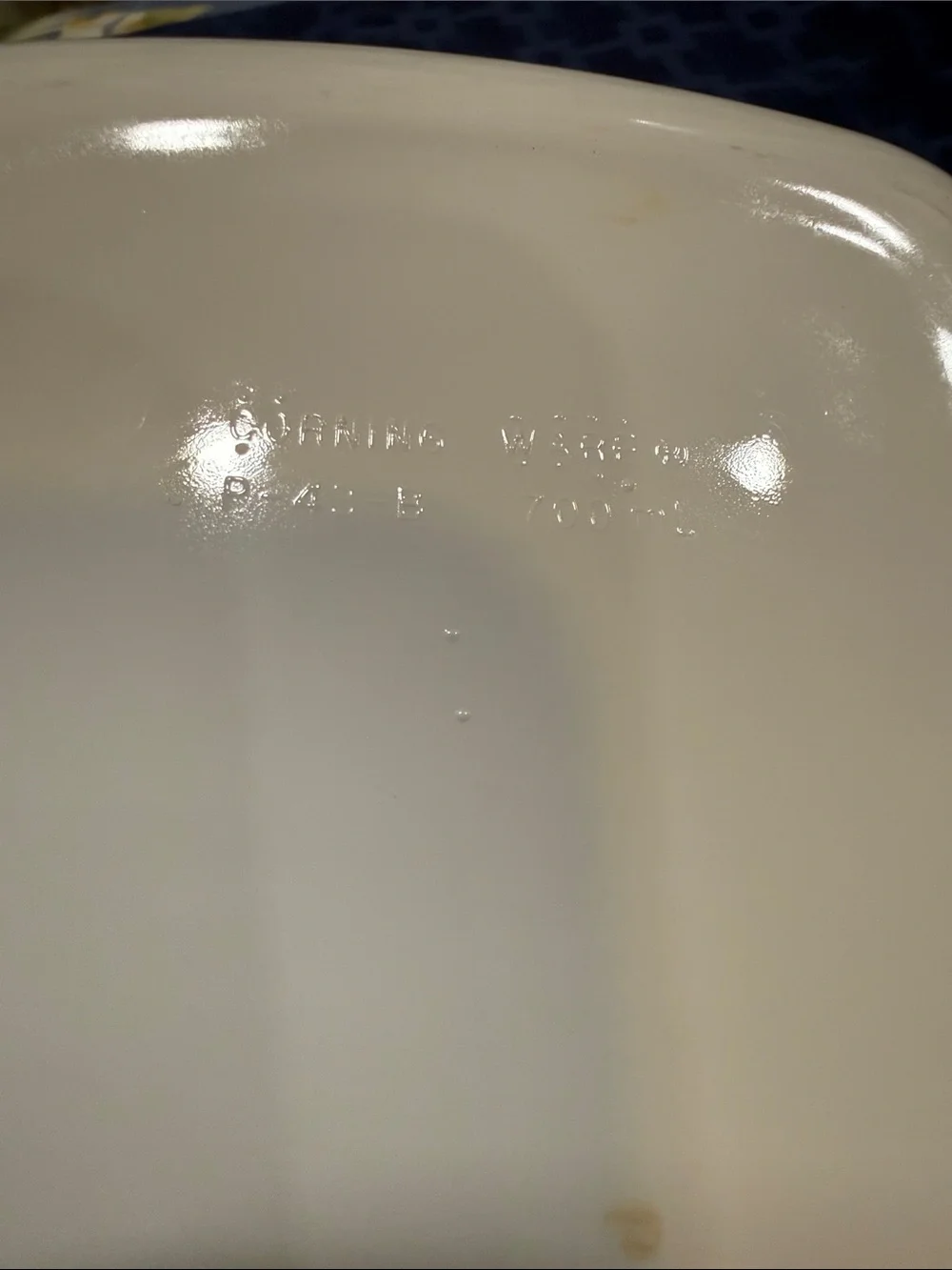 Corningware All White P-43-B Ceramic Baking Dish with Handles